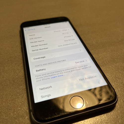 iPhone 8 64GB like new, black, iOS 16.7.10