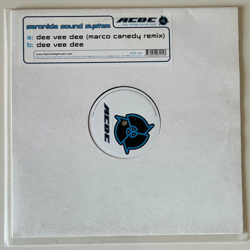 Saronida Sound System Dee Vee Dee 12" vinyl, like new, progressive house