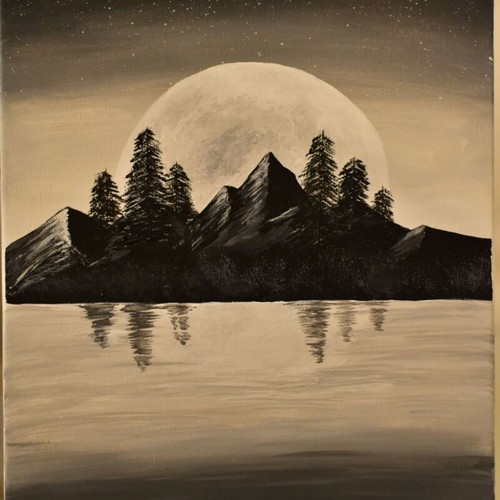 Handmade painting painted with acrylics like new