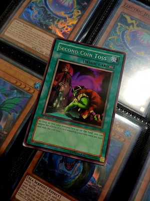 Second Coin Toss Yu-Gi-Oh! card light played, rare 1st edition