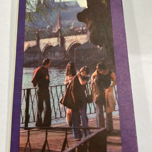 Prague Tourist Brochure used, 1982 Czechoslovakia map in English