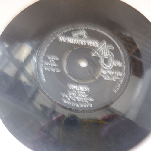 Mike Berry Don't You Think It's Time vinyl 45 rpm used, rare rock