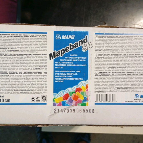 Mapei Mapeband SA self-adhesive waterproofing tape new, 25 m
