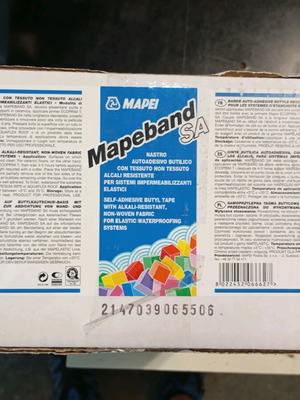 Mapei Mapeband SA self-adhesive waterproofing tape new, 25 m