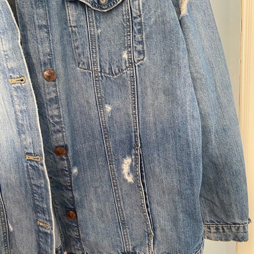 Zara denim jacket used, blue, size M