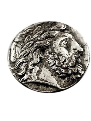 Νόμισμα Τετράδραχμο Φιλιππού Β' Μακεδονίας ασημί καινούργιο πιστό αντίγραφο