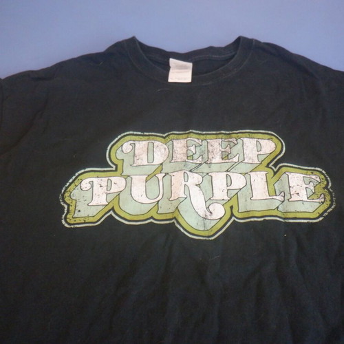 Authentic Deep Purple T-shirt size XL black used in excellent condition