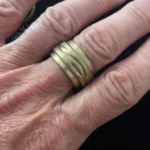 Large ring used, probably bronze, vintage