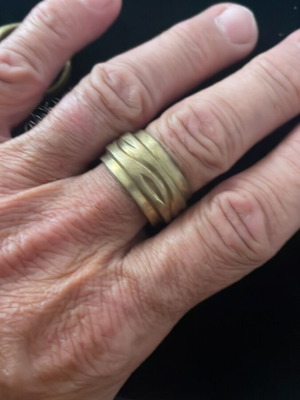Large ring used, probably bronze, vintage