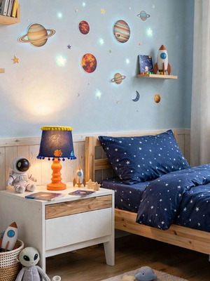 Galaxy children's table lamp with E27 socket