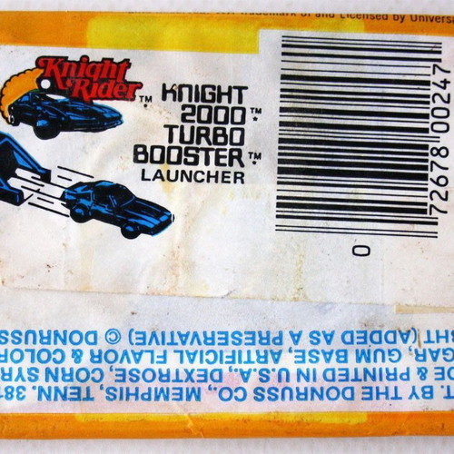 Knight Rider Kitt 1982 Topps bubble gum cards new