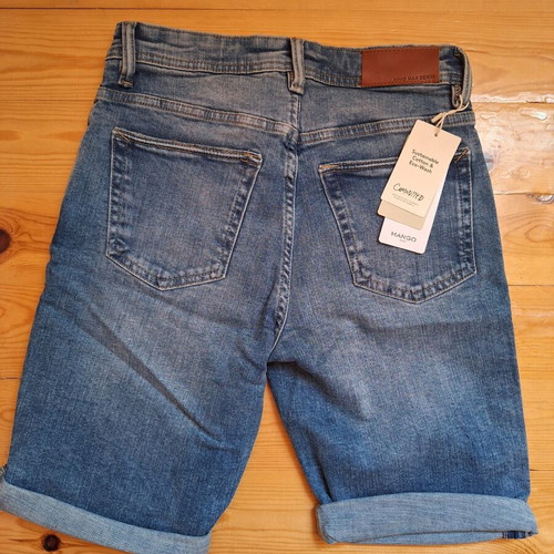 Mango denim shorts with tags, blue, size S
