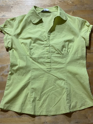 Zara Basic Women's Shirt Used, Light Green, Size L