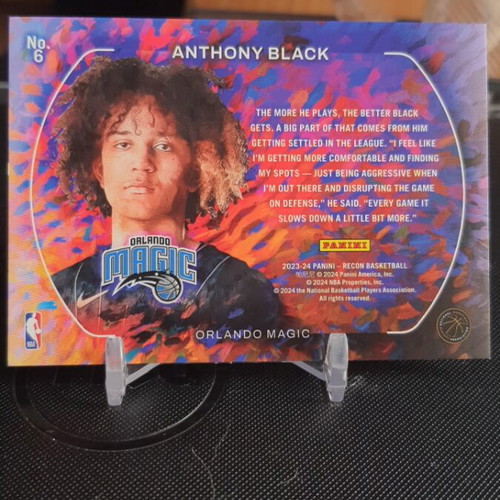Panini NBA Recon 2023-24 Anthony Black Rookie Portraits card like new