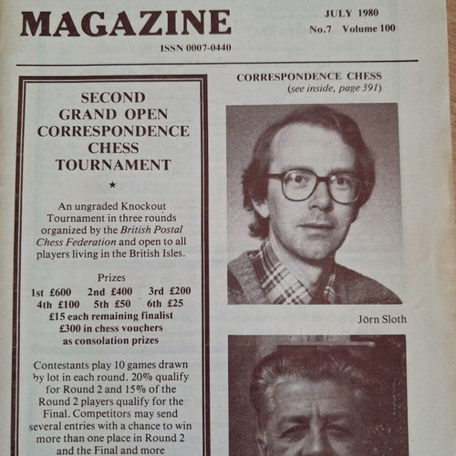British Chess Magazine 10 issues 1980 like new