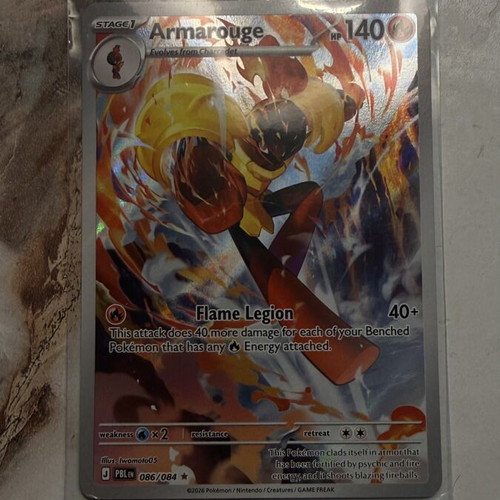 Pokémon Armarouge 086/084 Secret Illustration Rare card near mint