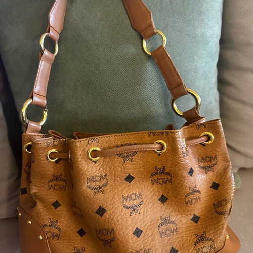 MCM medium shoulder bag brown used
