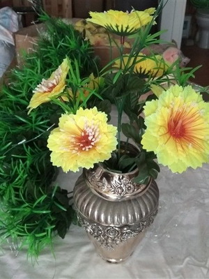 Διακοσμητικό μπουκέτο με λουλούδια νέο, ύψος 30 εκ., 7 άνθη