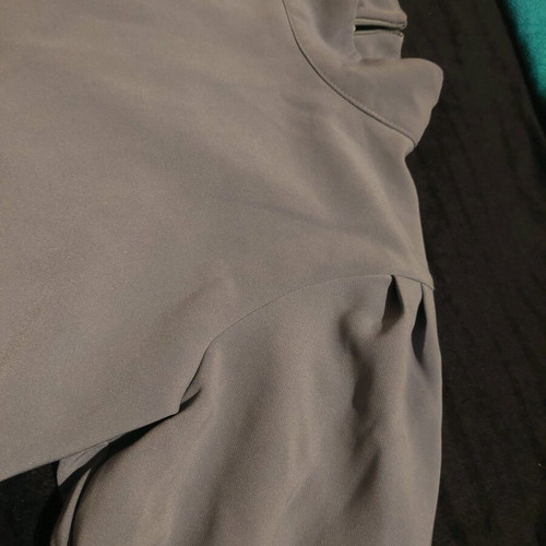 Regalinas blouse gray with puff sleeve like new