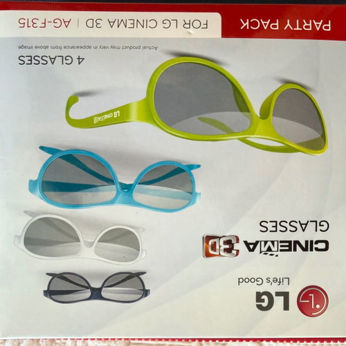 LG Cinema 3D Glasses AG-F315 pack of 4 new