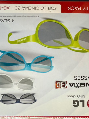 LG Cinema 3D Glasses AG-F315 pack of 4 new