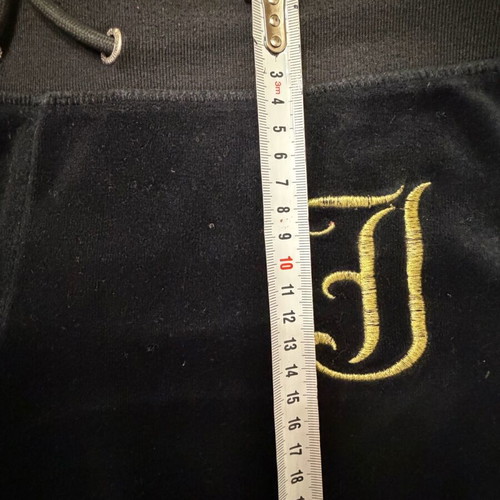 Black velour Juicy Couture tracksuit like new, size medium / large