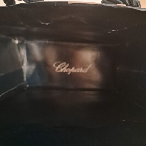 Chopard paper gift luxury bags, like new, pack of 2 dark blue-black