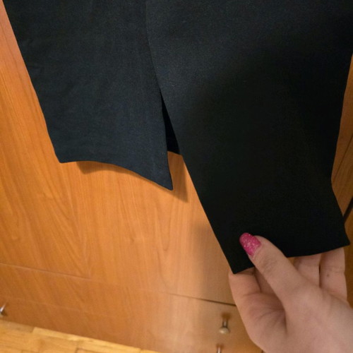 Black midi dress