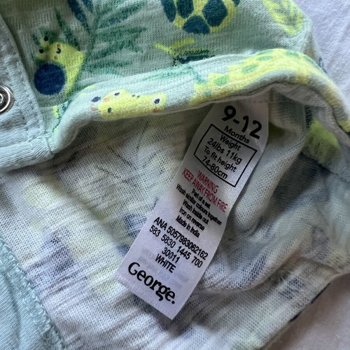 Baby bodysuits like new, pack of 3 for 9-12 months, Ted Baker Matalan George Asda