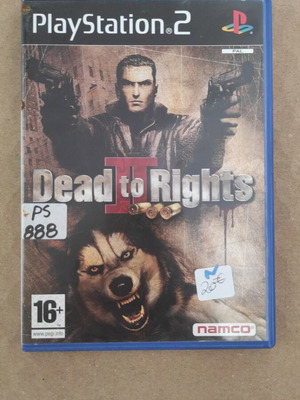 Dead to Rights PlayStation 2 video game used