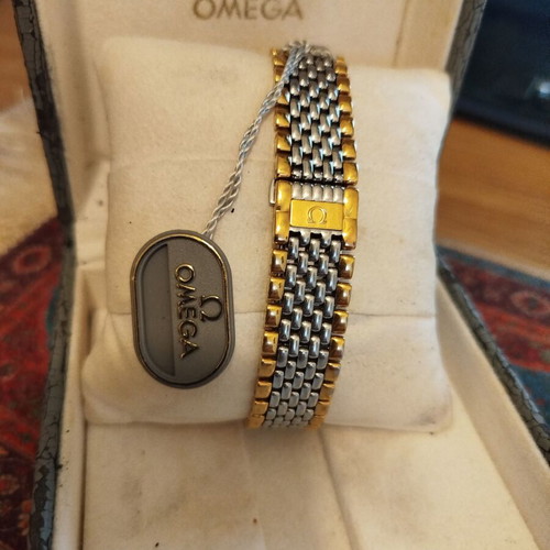 Omega De Ville Quartz Vintage watch like new, Cal. 1378, two-tone