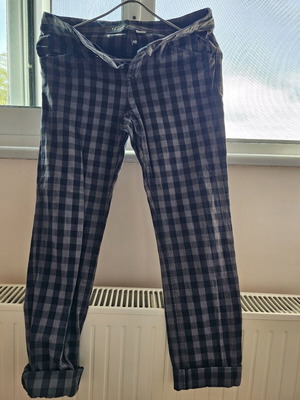 Women's pants like new, size L, black and gray