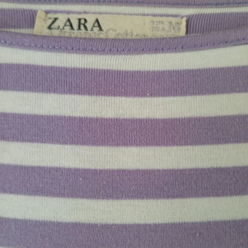 Zara striped blouse white-purple size M like new