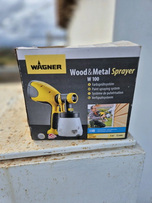 Wagner Wood & Metal W100 electric paint sprayer 280W with 0.8lt container like new