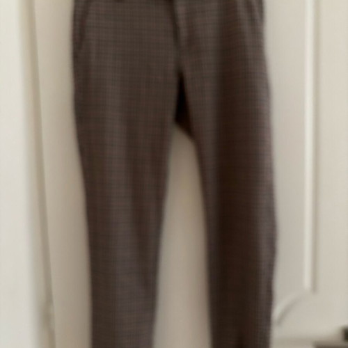 Mango checked pants in brown and beige, like new, size M