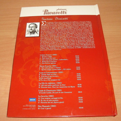 Luciano Pavarotti CD box set used, classical music with booklet
