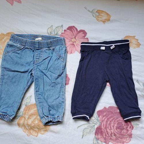 Benetton jeans and sweatpants set for 3 months old