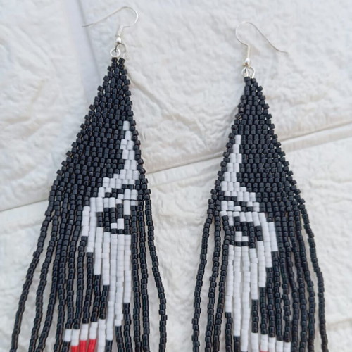 Handmade earrings new with face design