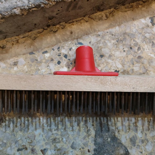 Wire broom wooden, new, length 81 cm