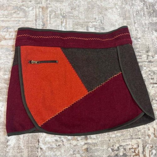 Vintage Moshiki wool patchwork skirt like new, size M