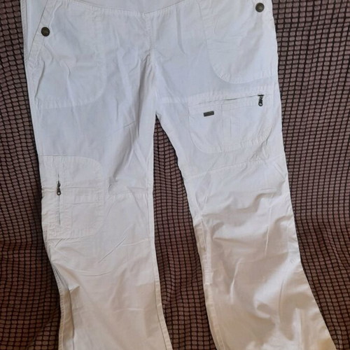 Benetton maternity trousers white like new, size S, cotton