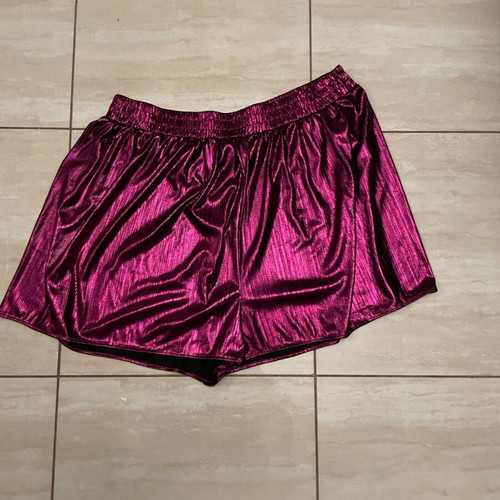 Zara pleated shorts used, purple, size L