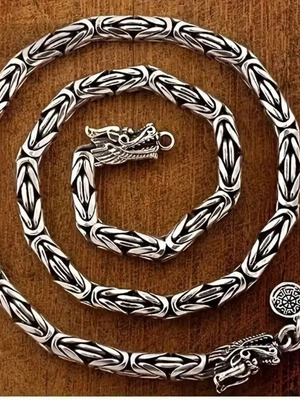 Χειροποίητη αλυσίδα λαιμού επάργυρη silver 999 60cm unisex SBTS212