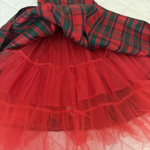 Next dress 4-5 years like new, red and green, 110 cm