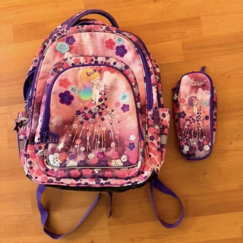 Polo school backpack with pencil case
