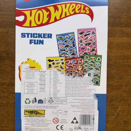 Hot Wheels Sticker Fun over 100 Reusable Stickers Mattel new