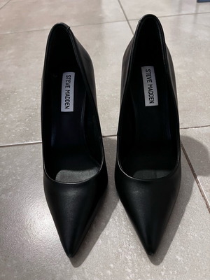 Γόβες Steve Madden καινούργιες, μαύρες, μέγεθος 37, δερμάτινες