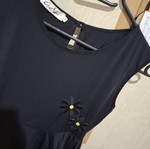 Chaton blouse medium size, shiny and cool fabric