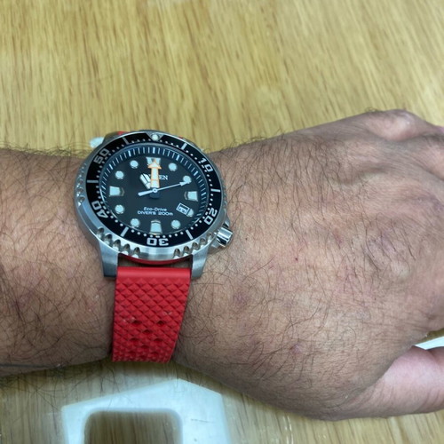 Citizen Eco Drive Professional Diving Watch Like New with 4 Straps