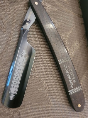 Straight razor Bismarck Dovo with leather case new